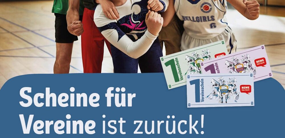 Die REWE-Aktion „Scheine für Vereine“ läuft – und wir sind dabei! 