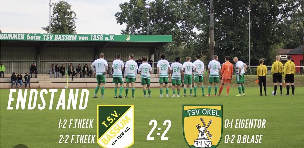 1.Herren dreht ein 0:2 gegen den TSV Okel