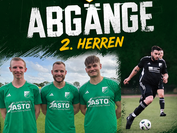 Danke, Jungs! Vier Abgänge bei der 2. Herren