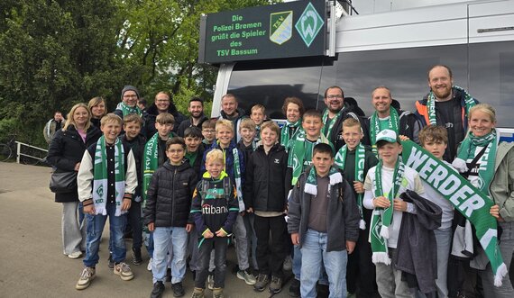 U11 erlebt besonderen Tag im Weserstadionp