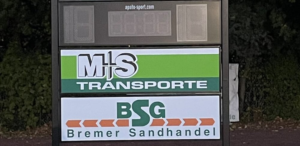 Neue Anzeigetafel dank starker Unterstützung unserer Sponsoren!