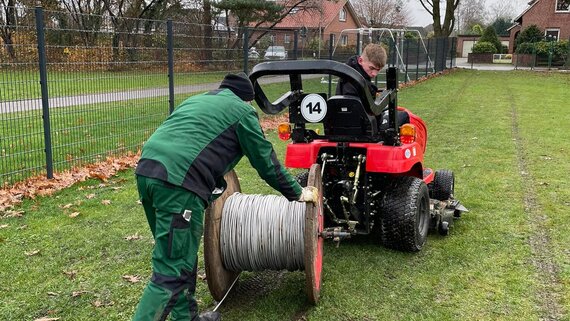 Arbeitsdienste der Fussballer!