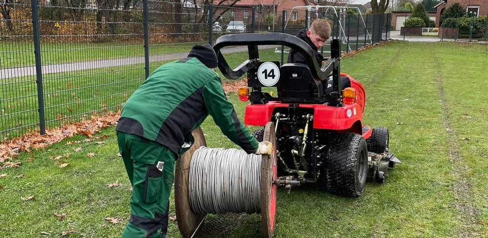 Arbeitsdienste der Fussballer!